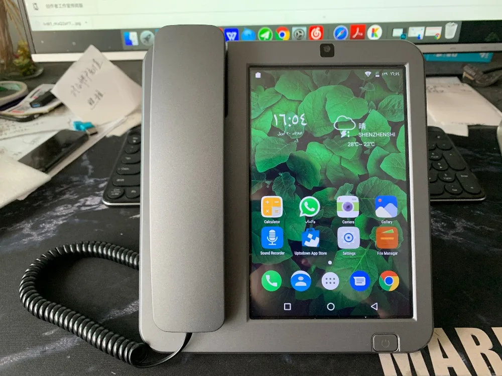 Smart LTE WiFi беспроводной стационарный 8 дюймов 4G SIM телефон Android 6,0 видеотелефон glob Универсальный видео пульт дистанционного управления Телефон