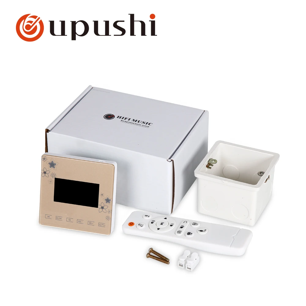 В стене усилитель bluetooth oupushi умный дом сенсорная панель, Bluetooth цифровой стерео усилитель для семейной музыкальной системы