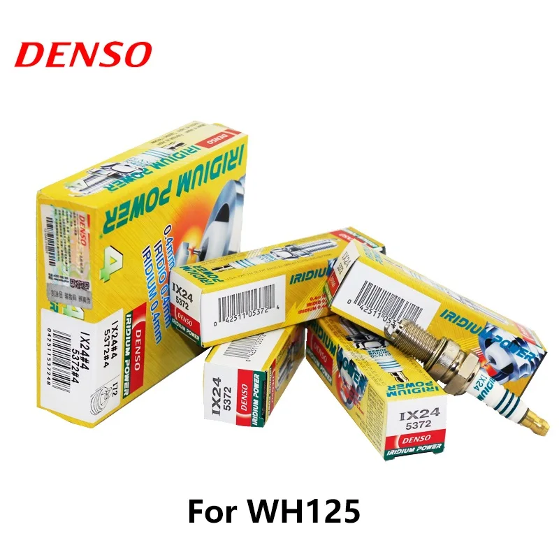 4 шт./компл. DENSO свеча зажигания для мотоцикла WH125 Iridium IX24|Свечи и запальные свечи| |