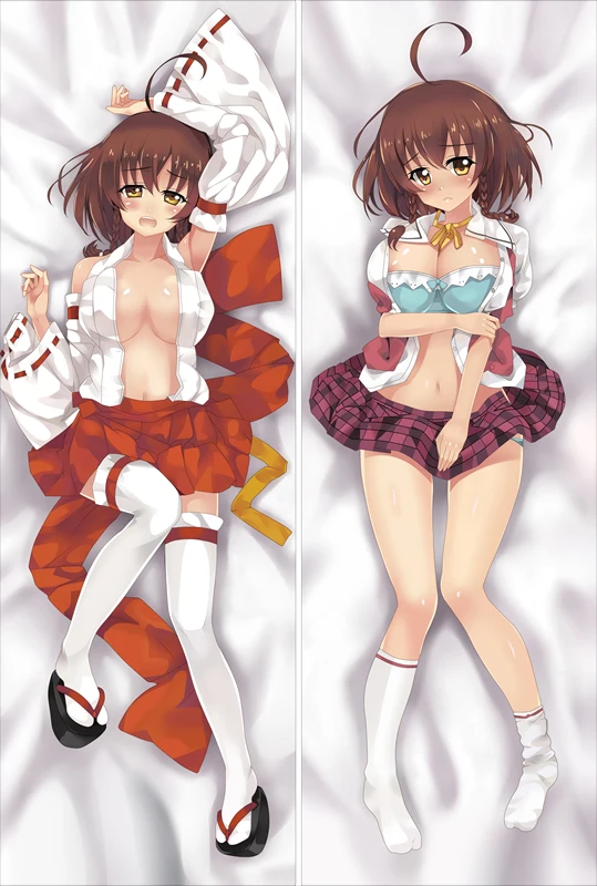 MMF Galgame Nuki Doki! ~ Tenshi to Akuma no Sakusei Battle персонажи сексуальная Firika Mia Satana Dakimakura чехол для