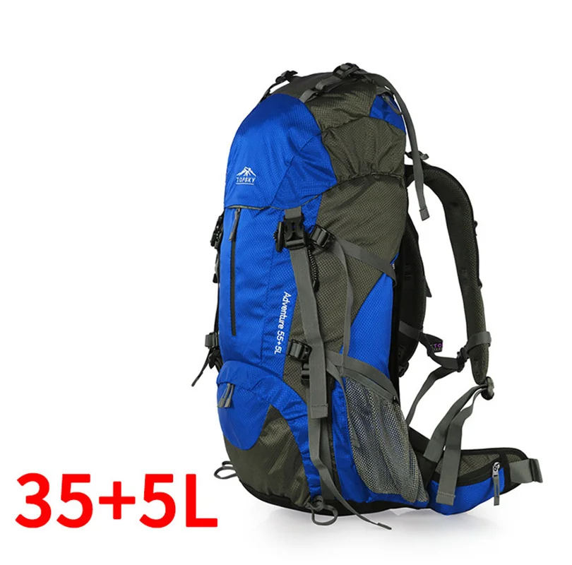 40L-60L походный рюкзак для походов на открытом воздухе многофункциональная внешняя рама сумка для альпинизма рюкзак рюкзаки дорожная спортивная сумка - Цвет: Blue 40L