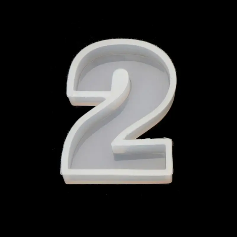 2 A-Z Алфавит английские буквы 0-9 цифры DIY силиконовые формы ремесло ювелирных изделий инструмент - Цвет: 2
