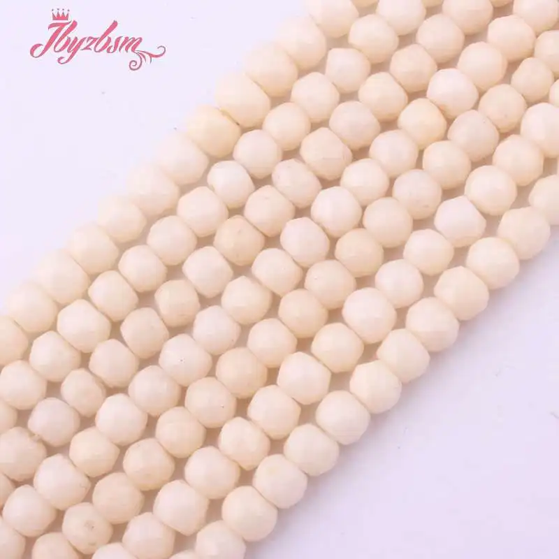 

3x5mm Faceted Rondelle Coral Beads Natural Stone Beads For DIY Necklace Bracelets Earring Woman Jewelry Making 15" Free Shipping