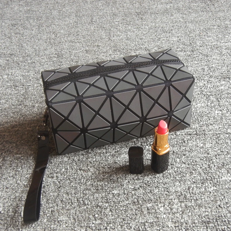 Модная Серебристая Геометрическая косметичка бренда | Багаж и сумки