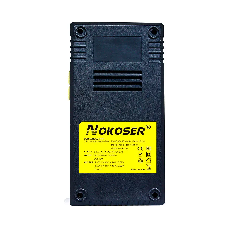 Зарядное устройство NOKOSER D2S Оригинальный Универсальный ЖК-дисплей VC2 для батарей