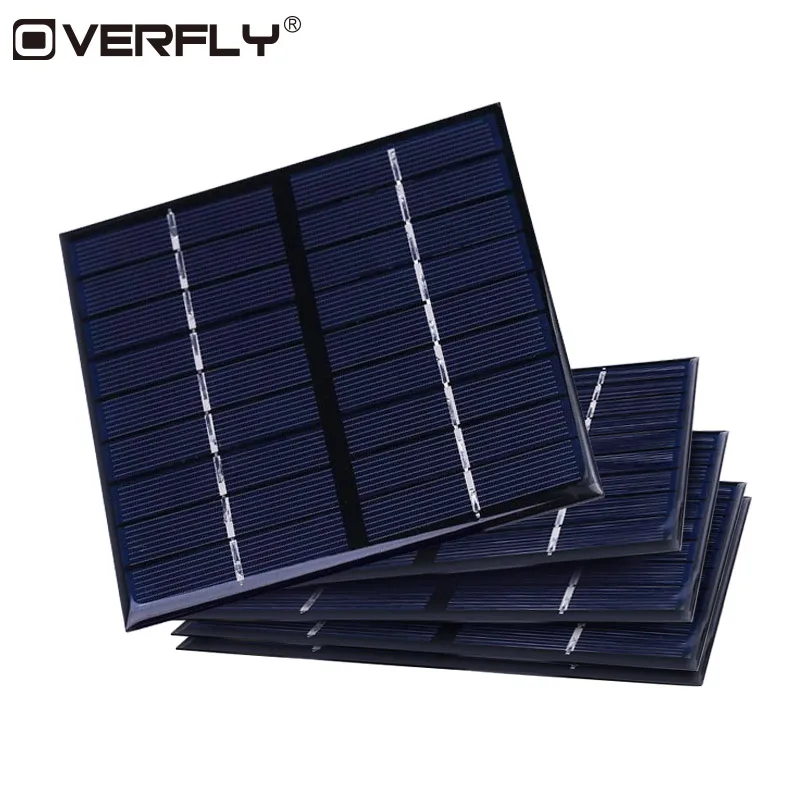 Overfly 9V 2W 5V 0.15W Solar Panel Standard Epoxy polycrystalline Silicon DIY Battery Power Charge Module Mini Cell Toy | Электроника