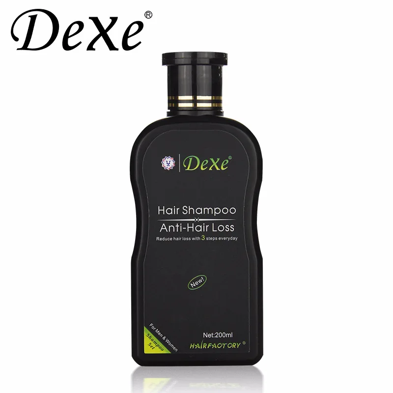 Из 2 предметов 200 мл Dexe шампунь для темных волос от выпадения волос Китайский травяной платырь против Горец многоцветковый волос сыворотка для роста для мужчин и женщин