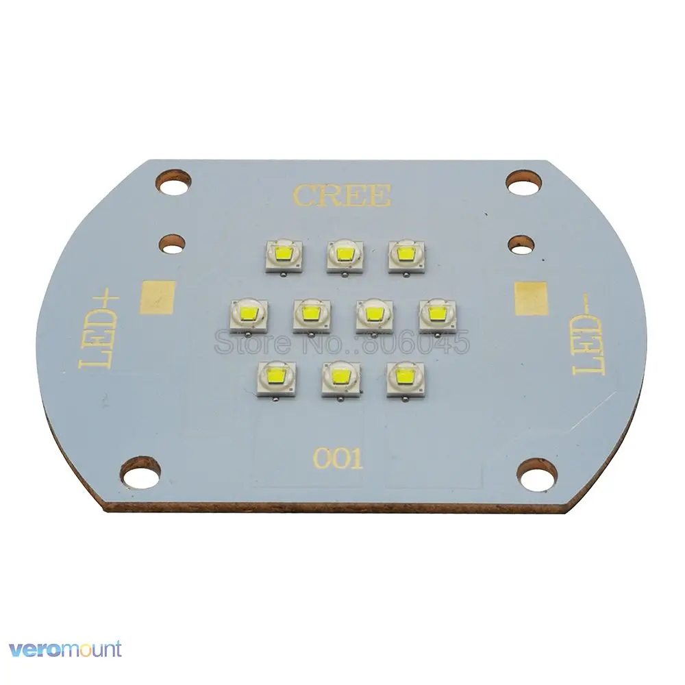 30 Вт Cree XLamp XP E2 XPE2 10 светодиодов холодный белый 6000 K 6500 2220LM 1000mA DC30 36V