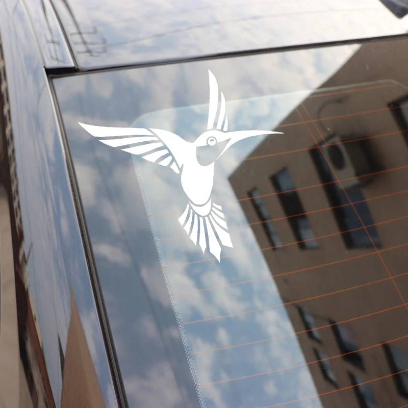 

YJZT 15.8CM*15.1CM Bird Creative Decoration Car Door Car Stickers Vinyl Decal Black/Silver C4-2290