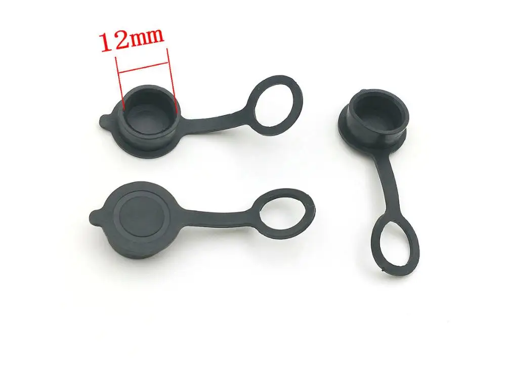 

100 шт. 12 мм разъем для авиационной заглушки GX12, пластиковая Пылезащитная крышка, водонепроницаемая крышка