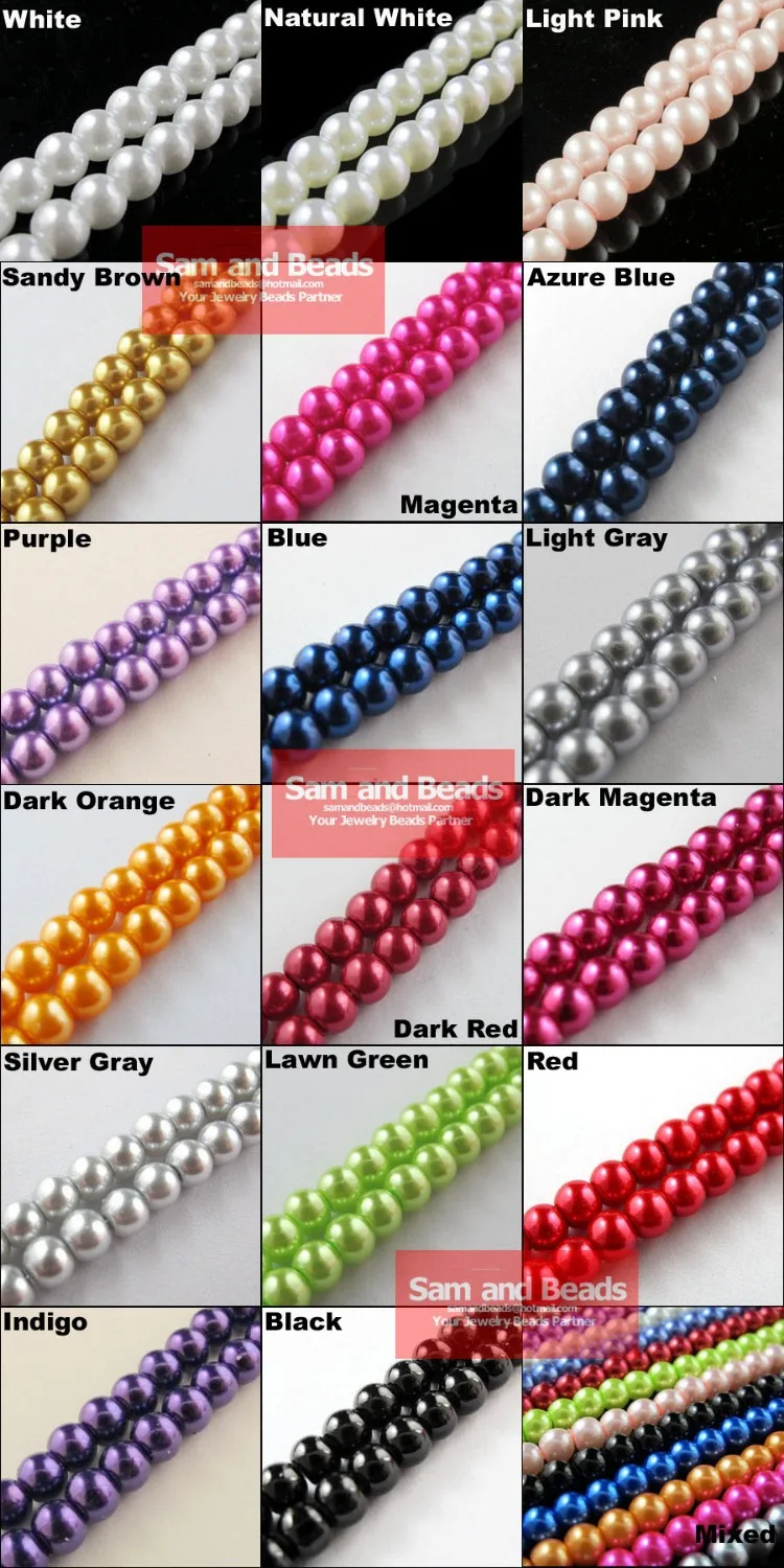 Бесплатная доставка 100 шт круглый шар россыпью Стеклянный Жемчуг отверстие