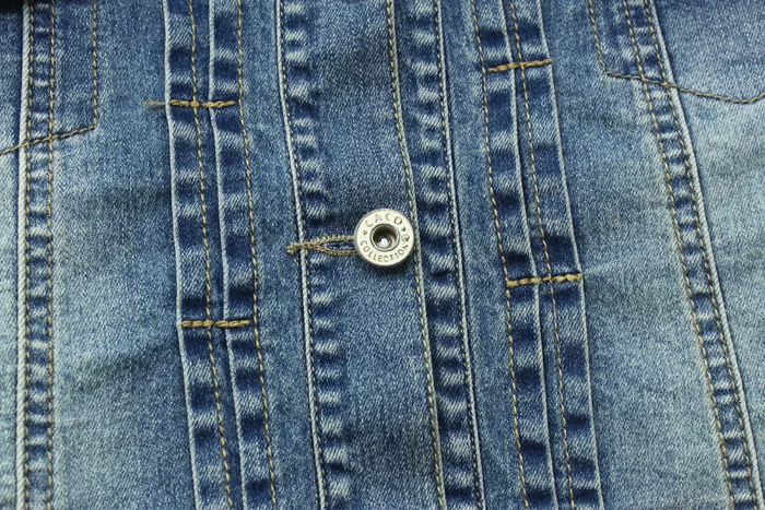 2017 осенне зимняя джинсовая куртка женская брендовая Модная Джинсовая