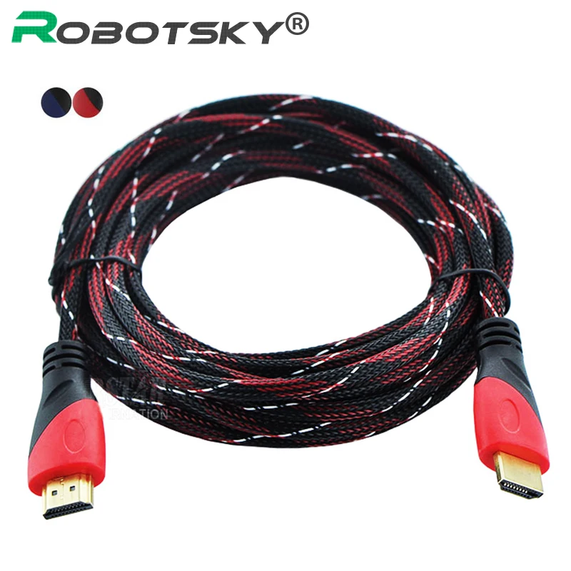 Высокоскоростной кабель HDMI совместимый с позолоченным соединительным кабелем