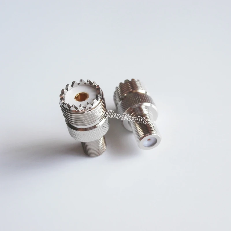 1 шт. UHF Female SO-239 SO239 к F ТВ гнездовой разъем RF коаксиальный адаптера на английском