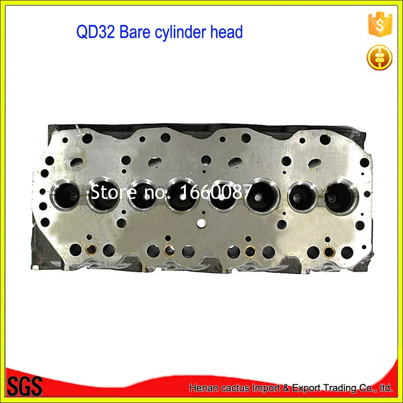 Двигатель QD32 11039 VH002 Головка блока цилиндров для Nissan Frontier 3153cc 8v|cylinder head for nissan|cylinder