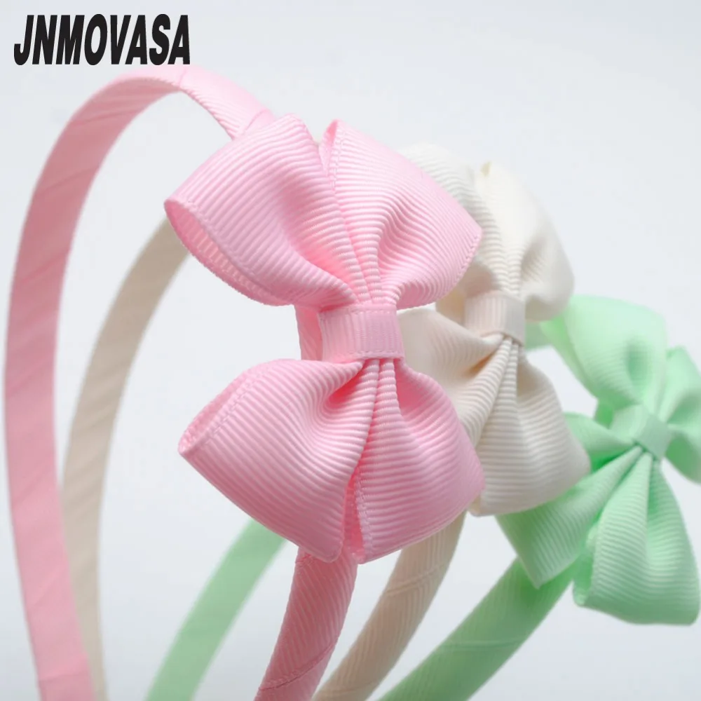 

1pc solid colors little bows baby toddler hairbands kids headbands children hair hoop boutique tiara hair accessories for girls