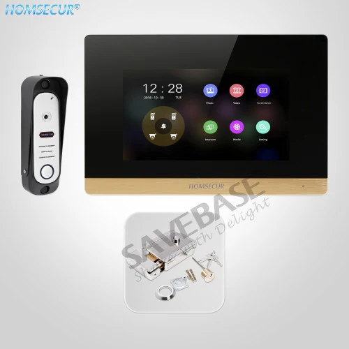 HOMSECUR 4 провода AHD Hands free видео и аудио умный дверной звонок с двухполосным Интерком