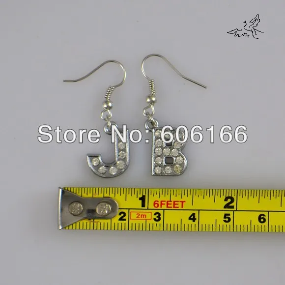 Лидер продаж 24 партия/Лот JB Джастин Бибер белибер кристалл стразы буквы висячие