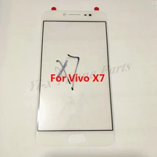 10PCS/lot Original White Black Gold For Vivo X7 X 7 Front Glass Touch Screen Panel Mobile Phone Replacement Parts
