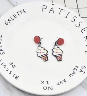 Женские акриловые серьги в стиле Харадзюку длинные летние с фруктами и арбузом