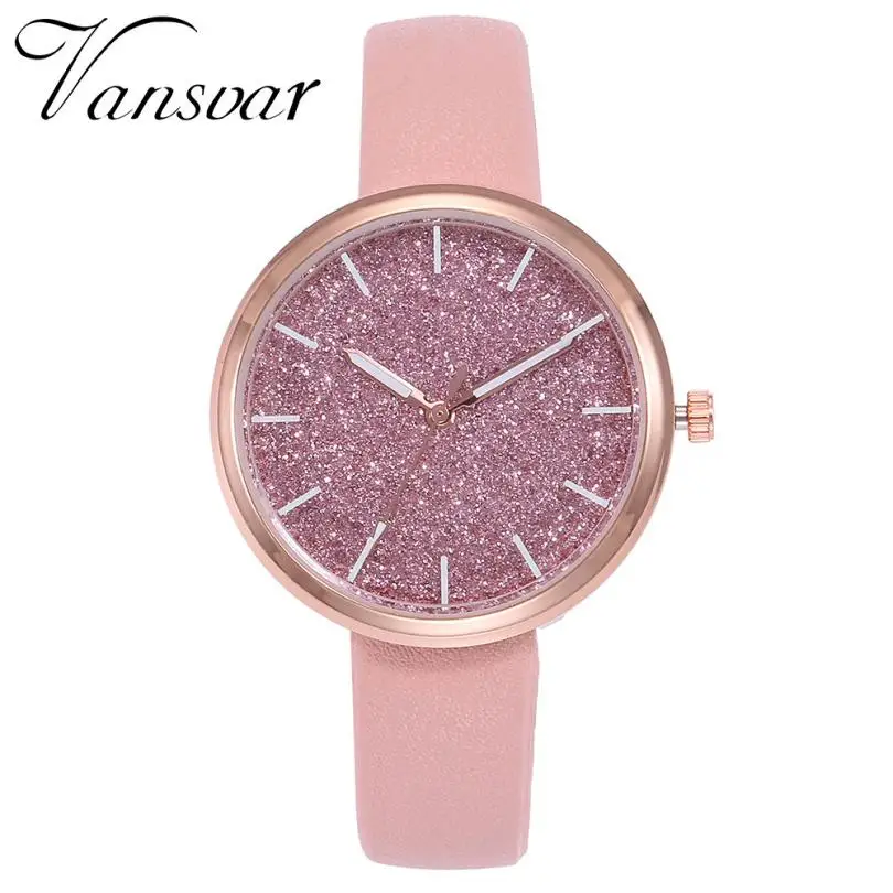 Модные розовые женские часы Reloj Mujer, повседневные часы с кожаным ремешком, Кварцевые аналоговые наручные часы с браслетом, женские Стразы, часы F3