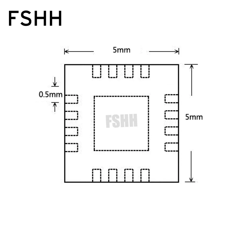 FSHH QFN12  DIP12,   WSON12 DFN12 MLF12 =  1, 27  = 5 5