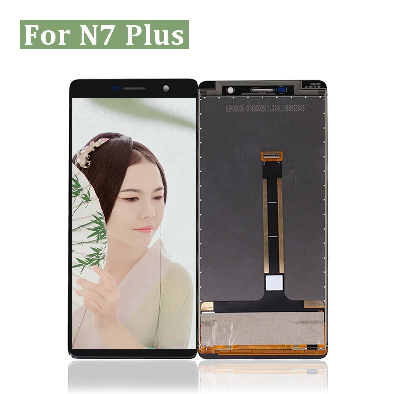 10 шт./лот для Nokia 7 Plus ЖК-дисплей с кодирующий преобразователь сенсорного экрана в