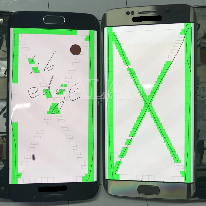 ЖК дисплей с черной точкой для SM S6 edge G925 сенсорным стеклом хорошего