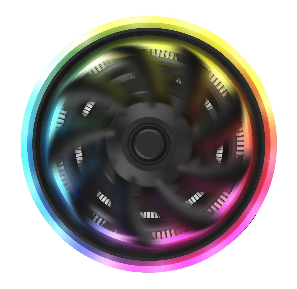 Aigo процессорный кулер 5V TDP 280W 4pin LED PWM RGB вентилятор Радиатор материнская плата синхронизации Управление вентилятор охлаждения для intel AM3/AM4/2011/LGA