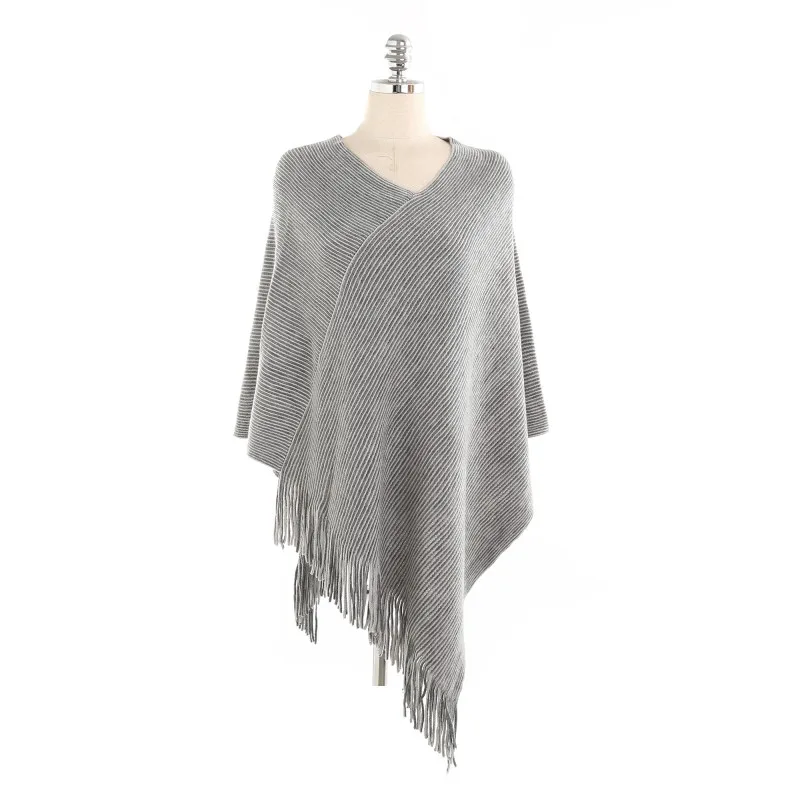 

Fashion Women Sweatshirt Fringed Sides Shawl Warm Sweatshirts Tassel Pullovers