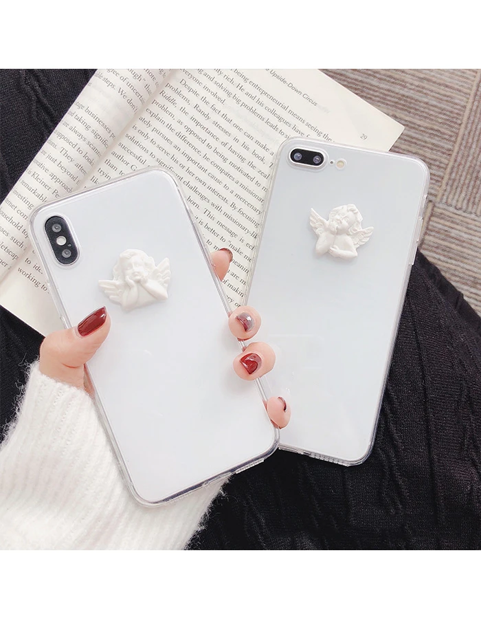 GlamPhone чехол милый прозрачный кукольный чехол для телефона для iPhone XS Max XS XR 8 8plus 7 7plus 6/6S Plus мягкая Задняя накладка чехла из ТПУ