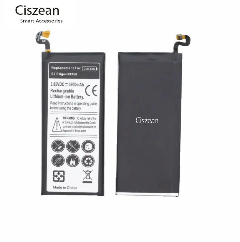 10 шт./лот 3900 мА/ч, EB-BG935ABE Замена Батарея для samsung Galaxy S7 край G9350 G935 G935W/V/P/T/A/F G935R4 G935W8