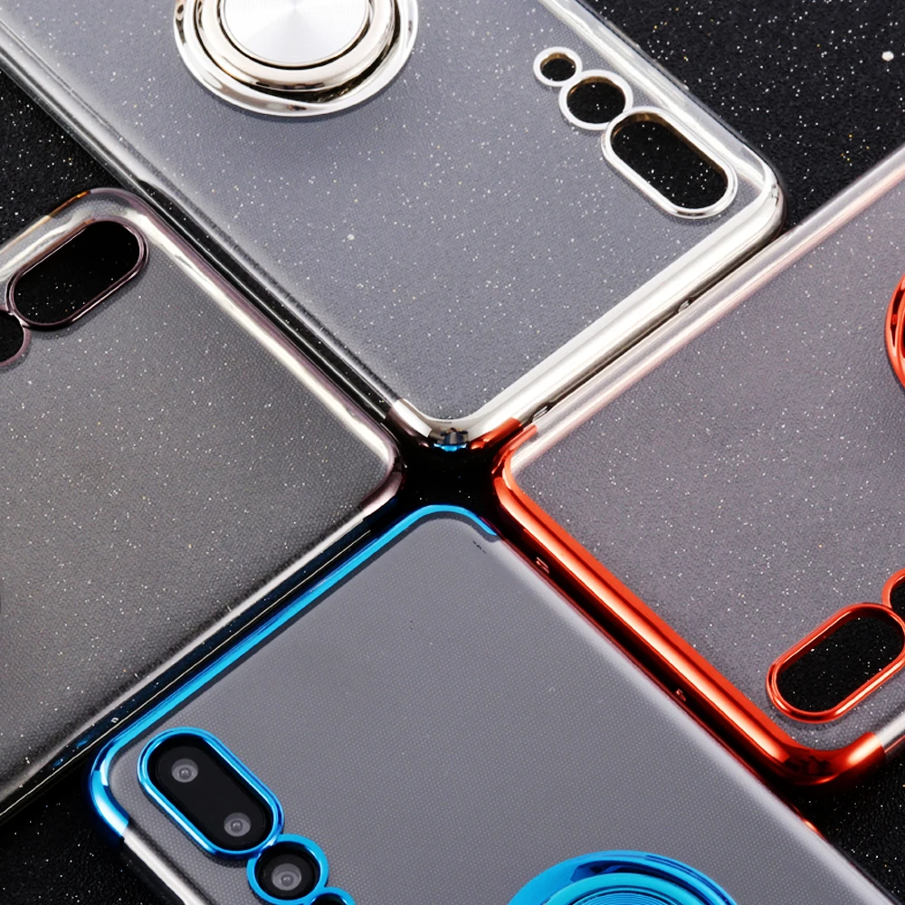 NYFundas для huawei p20 lite pro Чехол металлический держатель кольца Магнитный силиконовый