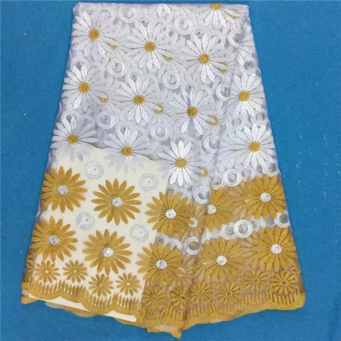 Африканская кружевная ткань 2017 женская модная красивая белая