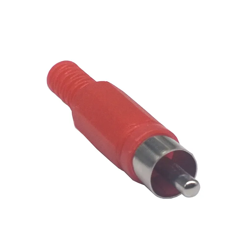 10 шт./лот 5 черных красных пластиковых разъемов RCA AV пластиковый корпус стерео