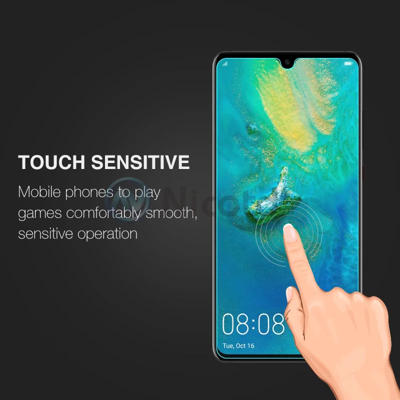 Закаленное стекло Nicotd 2.5D 9H Premium протектор экрана 6 53 дюйма для Huawei Mate 20 | Мобильные