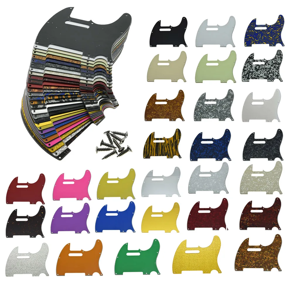 

KAISH 8 Hole TL Scratch Plate with screws Guitar Pickguard Various Colors for Telecaster