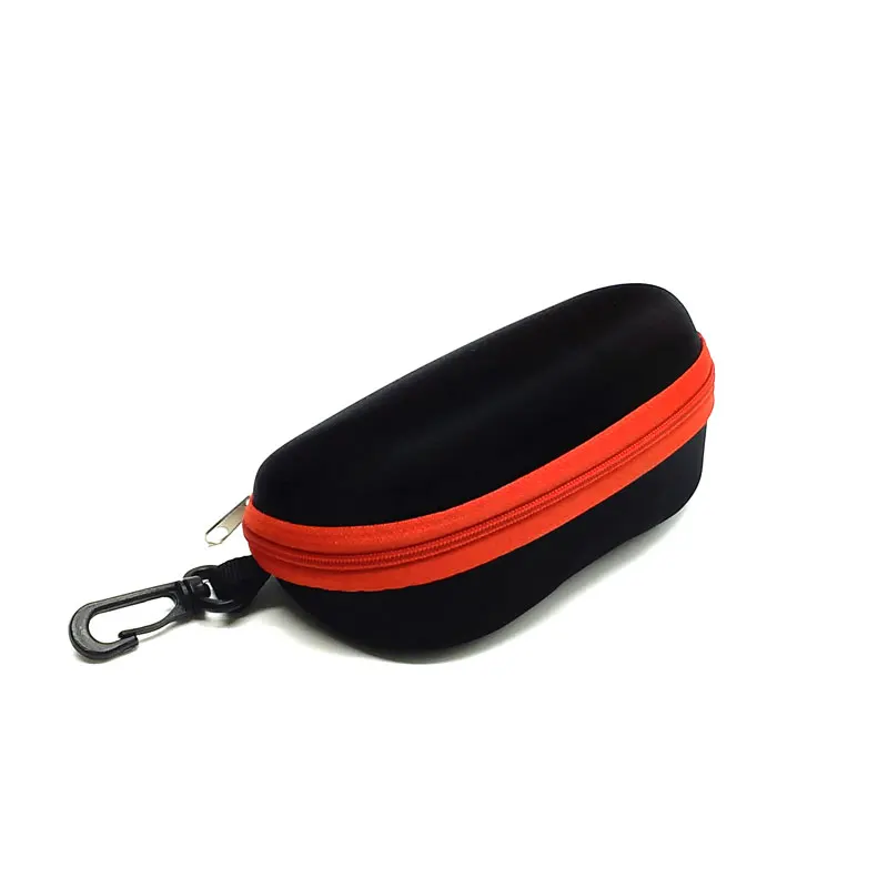 Black Red Чехол для очков, чехол для солнцезащитных очков, чехол для солнцезащитных очков s, жесткий футляр для женских и мужских очков, аксессуары для солнцезащитных очков, пластиковый крючок - Цвет: Black Red