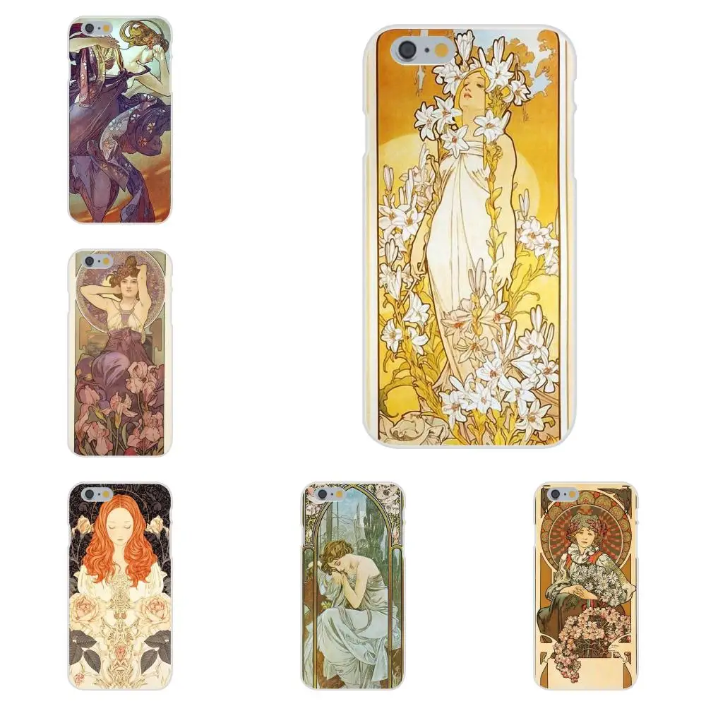 TPU индивидуальный дизайн для Huawei Honor 4C 5A 5C 5X 6 6A 6X 7 7A 7C 7X 8 8C 8S 9 10 10i 20 20i Lite Pro Alfons Mucha