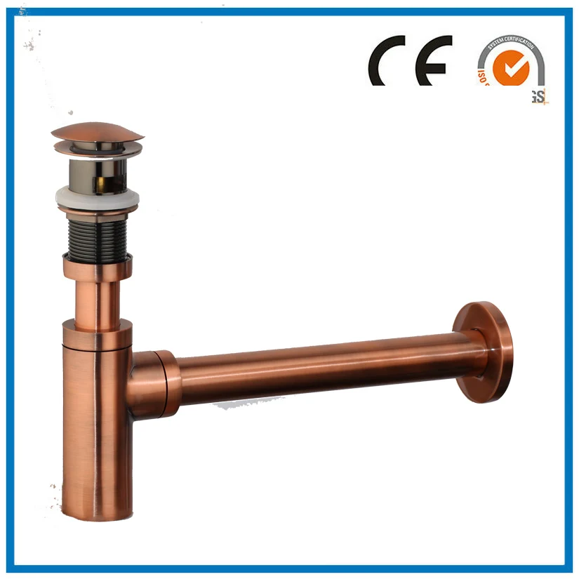 Хромированный полированный позолоченный античный латунный P Traps из нержавеющей