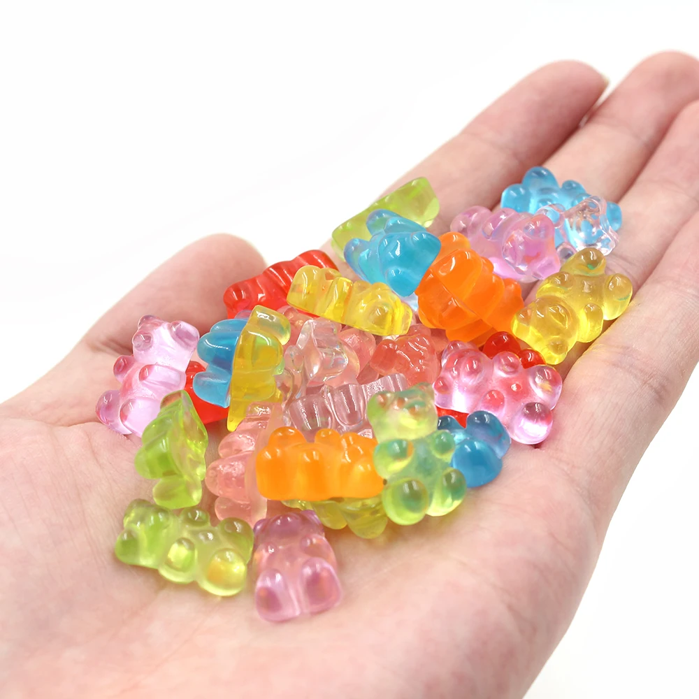 10 шт. Медвежонок наполнитель для мягкого моделирования глины Lizun Slime украшение дополнение для слизи аксессуары для пластилина набор игрушек