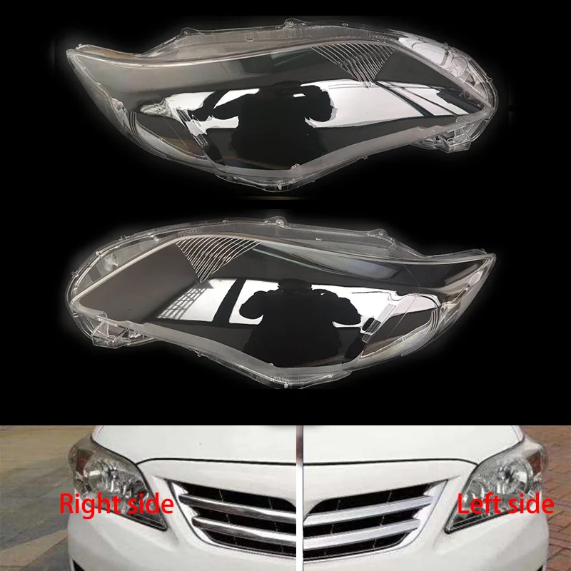 Для toyota corolla 2011-2013 передние фары, стеклянная лампа, абажур, крышка лампы, прозрачная маска, защитная крышка