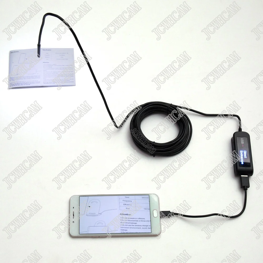 Новый без Wi Fi эндоскопа прямой Usb эндоскоп полу жесткая 2 м 3 5 720P HD 8 мм объектив для