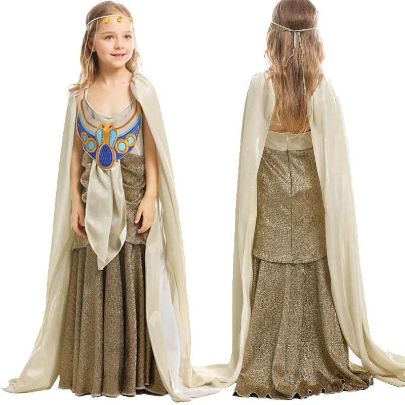 Cosroad костюм Клеопатры платье принцессы для девочек детская юбка королевы