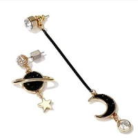charmcci timeless wonder glam rotate earth moon star long drop earrings trendy pop new party gorgeous fancy gown top hotsale