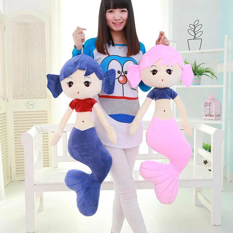80 см Бесплатная доставка одна штука Милая Русалочка детские плюшевые игрушки PP
