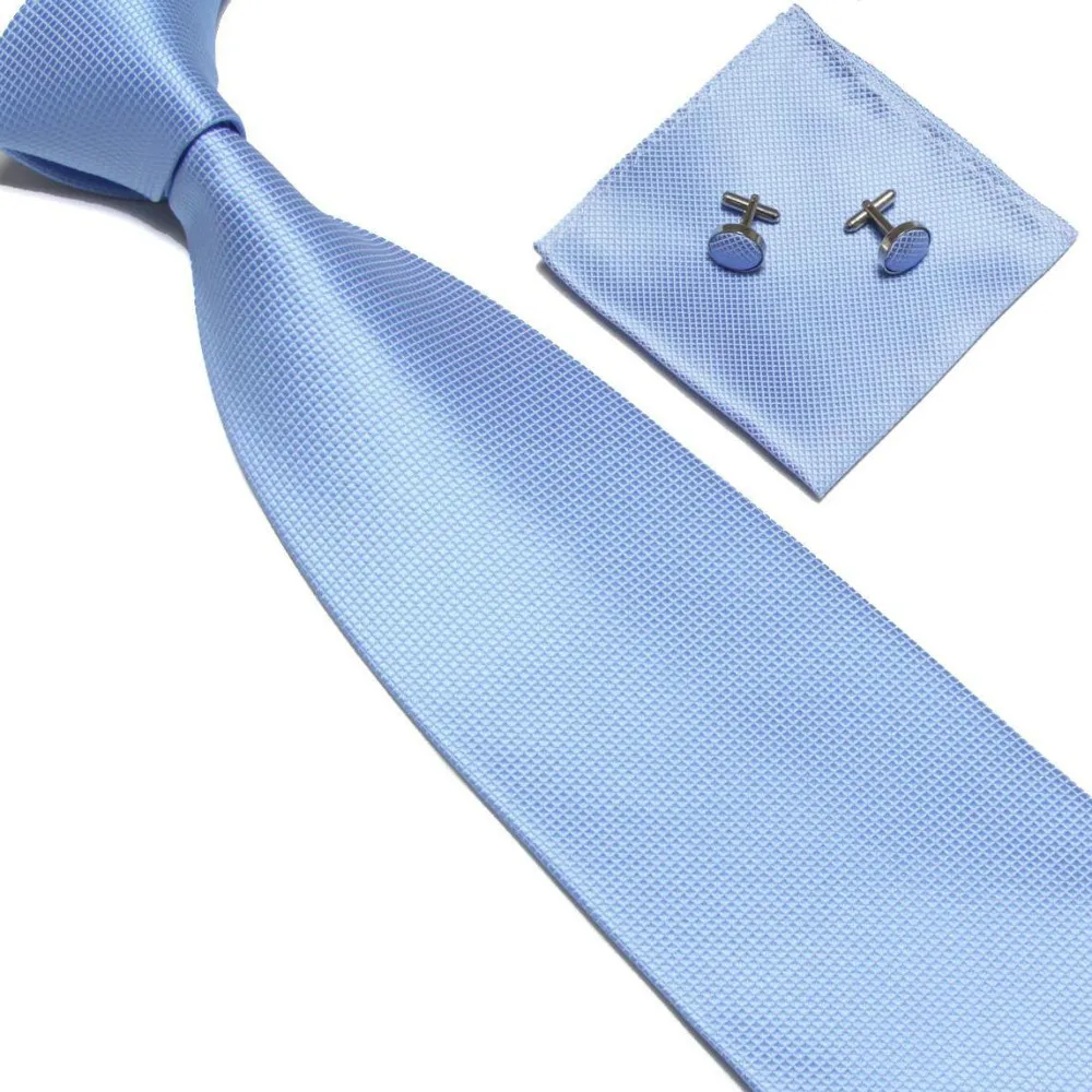 Набор однотонных галстуков для шеи запонки мужские черные галстуки | Аксессуары