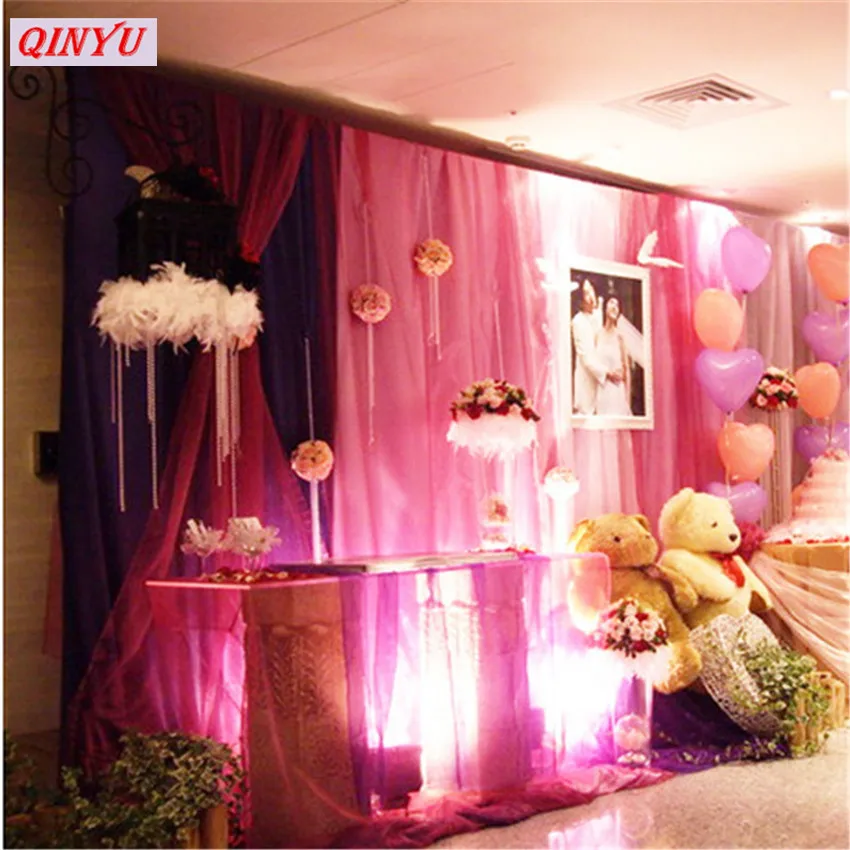 48 см * 5 м Мягкий Тюль рулоны ткань шифрование органза марля элемент тюль для