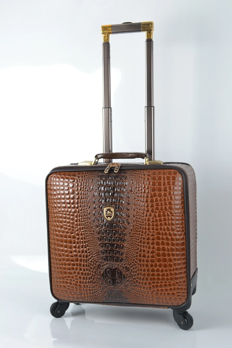 Сумка-Спиннер унисекс из искусственной кожи с узором Крокодила