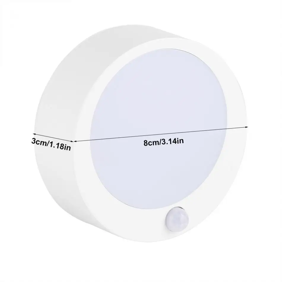 Датчик движения светодиодный ночник 9 LED с батарейным питанием беспроводной